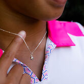 Alternate View 3 of CC Sport Silver Tennis Necklace and Earrings Gift Set for Little Girls &amp; Tweens