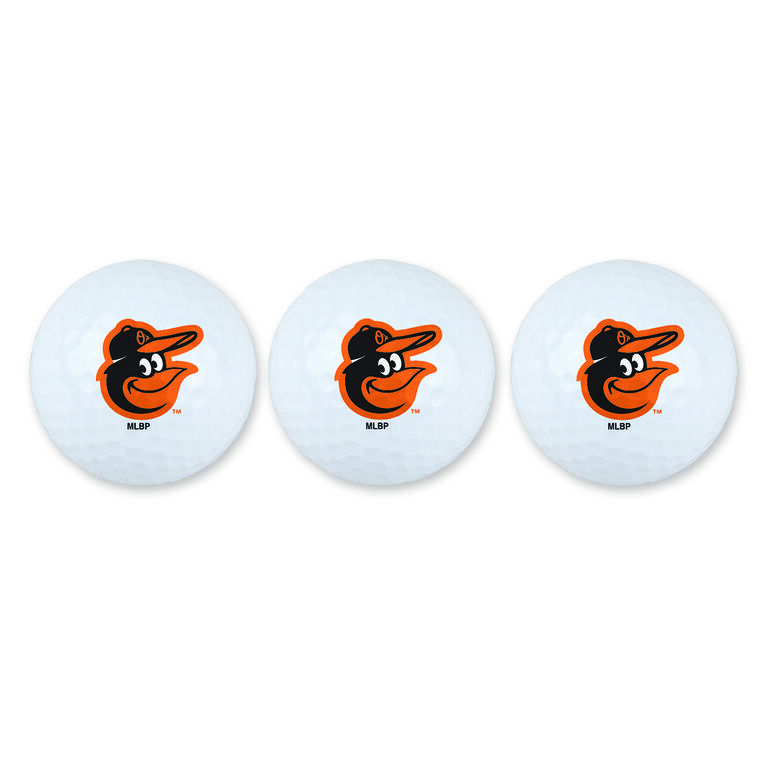 Team Effort Baltimore Orioles Golf Ball 3 Pack