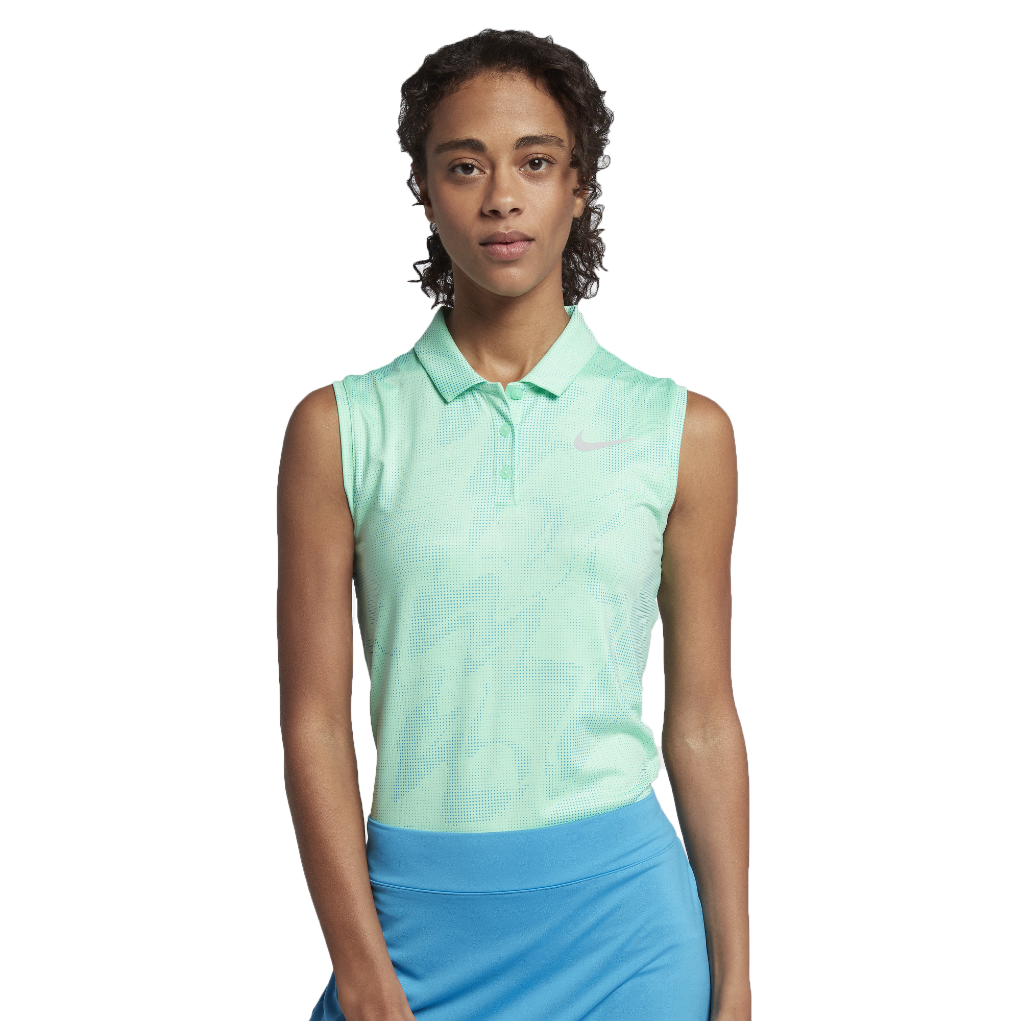 nike women's dry sleeveless golf polo