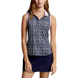 Airflow Floral Sleeveless Polo