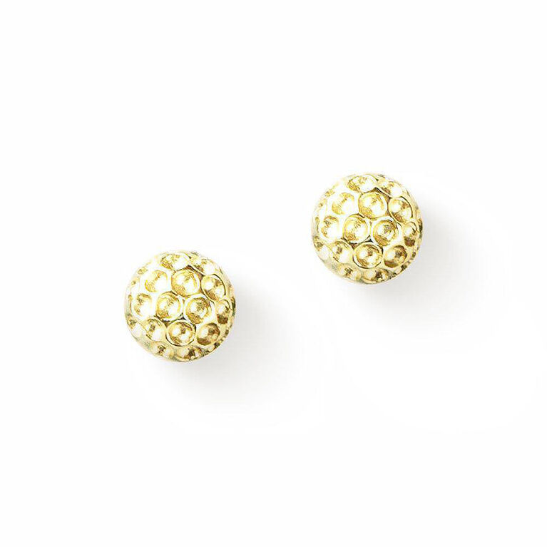 Chelsea Charles Gold Golf Ball Earrings PGA TOUR Superstore