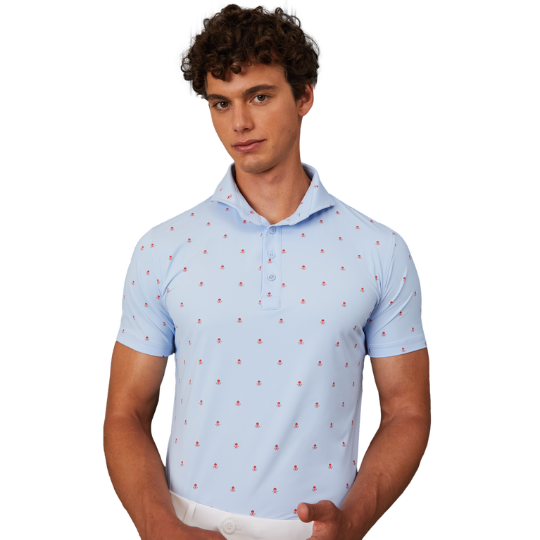 Skull &amp; T&#39;s Ice Nylon Slim Fit Polo