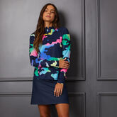 Gradient Camo Quarter Zip Pull Over