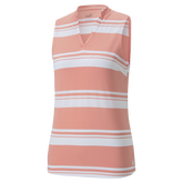 Alternate View 3 of Cloudspun Valley Stripe Sleeveless Polo Shirt