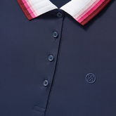 Alternate View 4 of Pleated Collar Sleeveless Polo Shirt