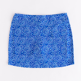 Floral Fire Print 16.5&quot; Knit Skort