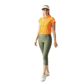 Alternate View 1 of Wild Nature Collection: Macy Candied Orange Short Sleeve Polo Shirt