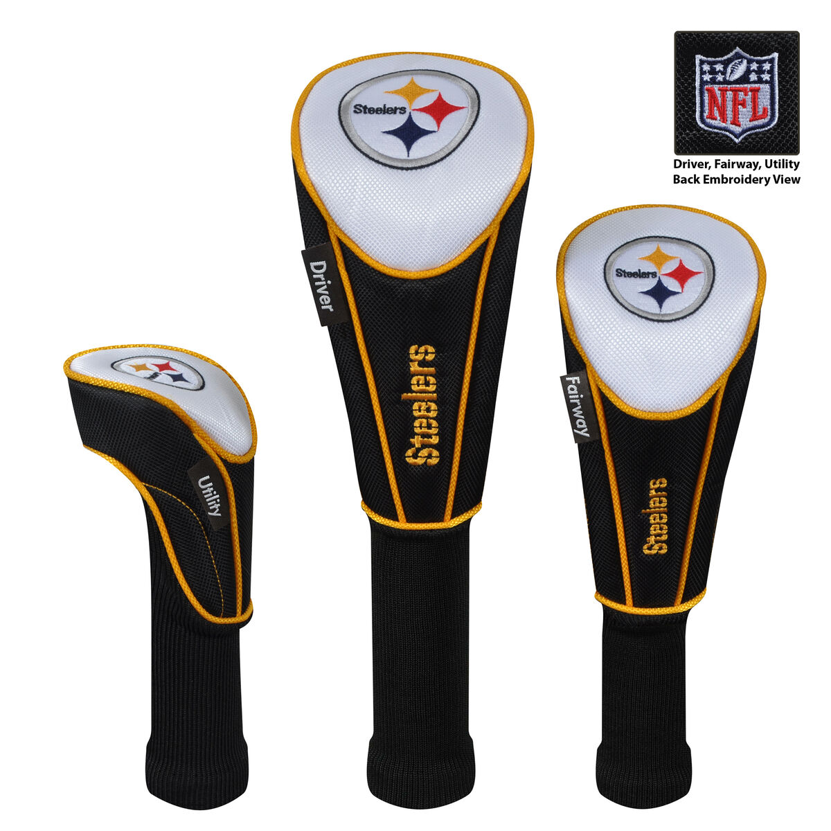 Pittsburgh Steelers 3 Pk Headcovers PGA TOUR Superstore