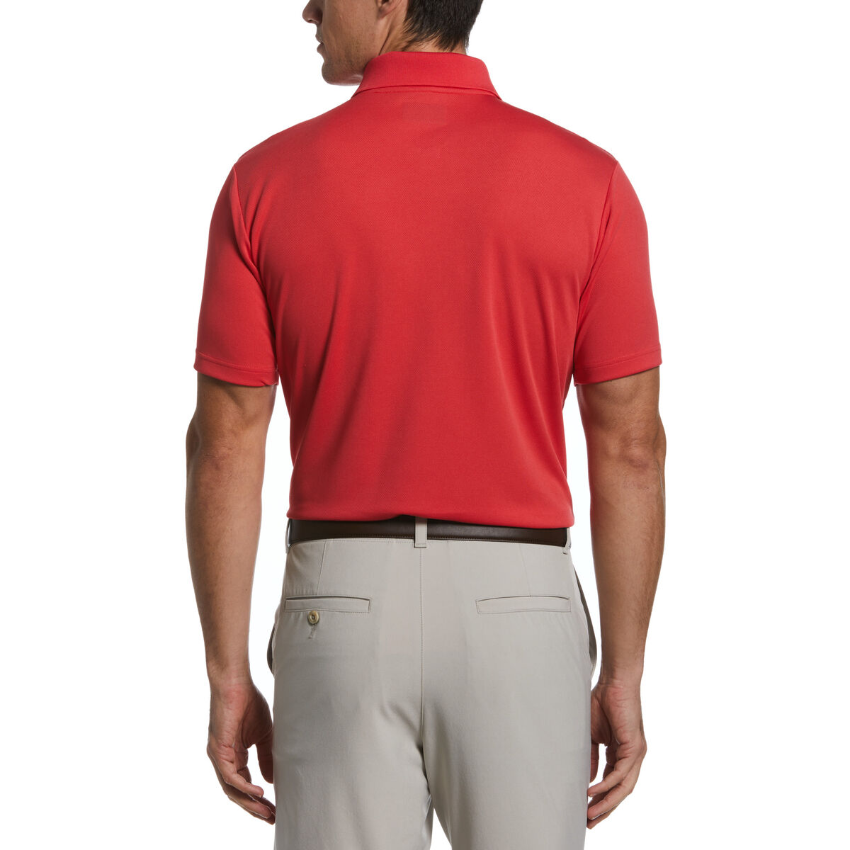 PGA TOUR Apparel Airflux Solid Mesh Short Sleeve Golf Polo Shirt PGA