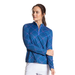 Paisley Park Collection: Glen Plaid Quarter Zip Pull Over