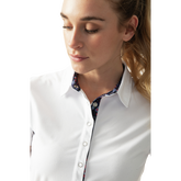 Alternate View 1 of Sportif Dot Collection: Stacey Short Sleeve Polo Shirt