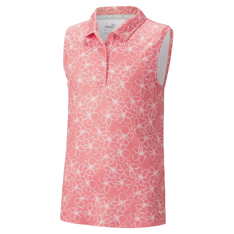 Cloudspun Island Girls Sleeveless Polo Shirt