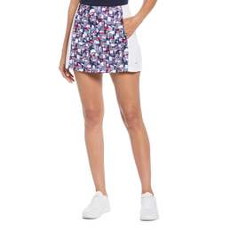 Ace Print Pleated Tennis Skort