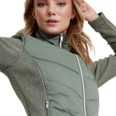 Alternate View 1 of Wild Nature Collection: Karat Melange Fleece Full Zip Jacket