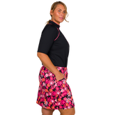 Alternate View 4 of Watermelon Wine Collection: Mina Long Floral 17.5&quot; Skort