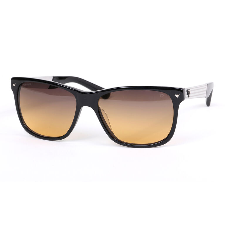 PF1 Black and Pewter Wayfarer Sunglasses