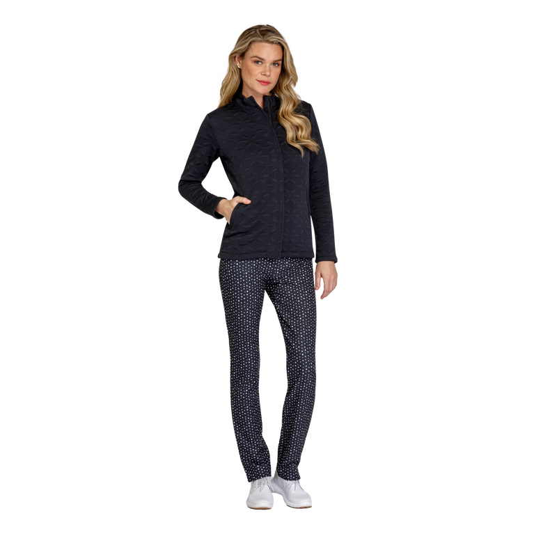 Shonda Floral Jacquard Full Zip Jacket