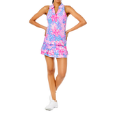 Lakelyn Snappy Turtle Sleeveless Polo Top