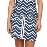 Alternate View 1 of Endless Summer Collection: Chevron Zip Front 17&quot; Pull-On Skort