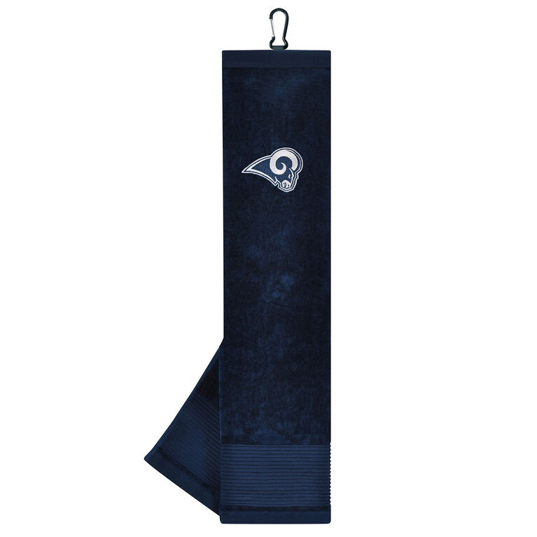 Team Effort Los Angeles Rams Face/Club Tri-Fold Embroidered Towel