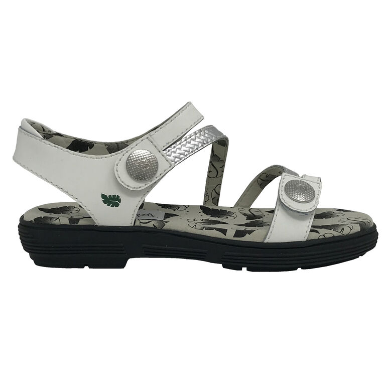 Greenleaf Unity Women's Spikeless Golf Sandal White/Silver PGA TOUR