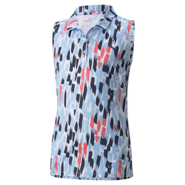 Girls CLOUDSPUN Three Brush Sleeveless Golf Polo