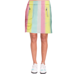 Angel Collection: Stratus Stripe Ombre Print 17.5&quot; Skort