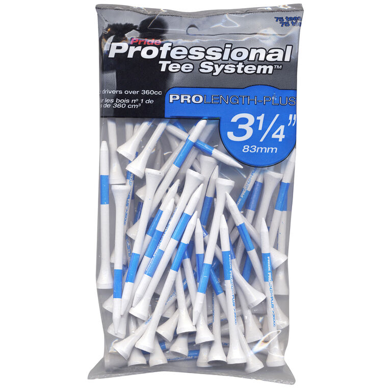 Pride Golf ProLength-Plus 3-1/4&quot; Tees 75-Pack