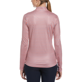 Alternate View 1 of Geo Fish Print Quarter Zip Pull Over