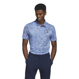 Jacquard Splatter Short Sleeve Polo Shirt