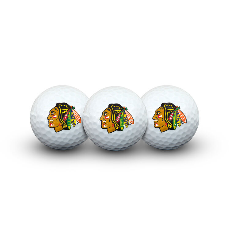 Team Effort Chicago Blackhawks Golf Ball 3 Pack