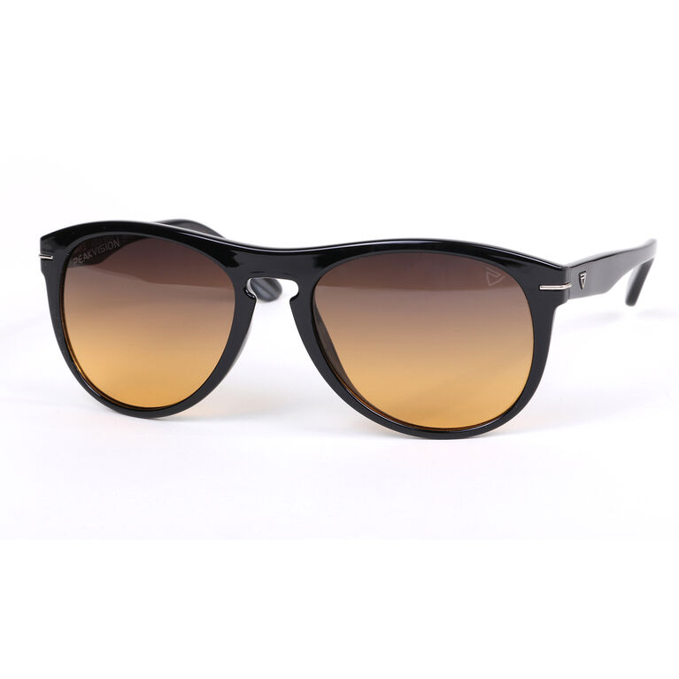 PeakVision EOS Gloss Black European Wayfarer Sunglasses PGA TOUR