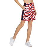 Alternate View 2 of Paprika Pop Collection: Angela Wave Print Pull-On 18&quot; Skort