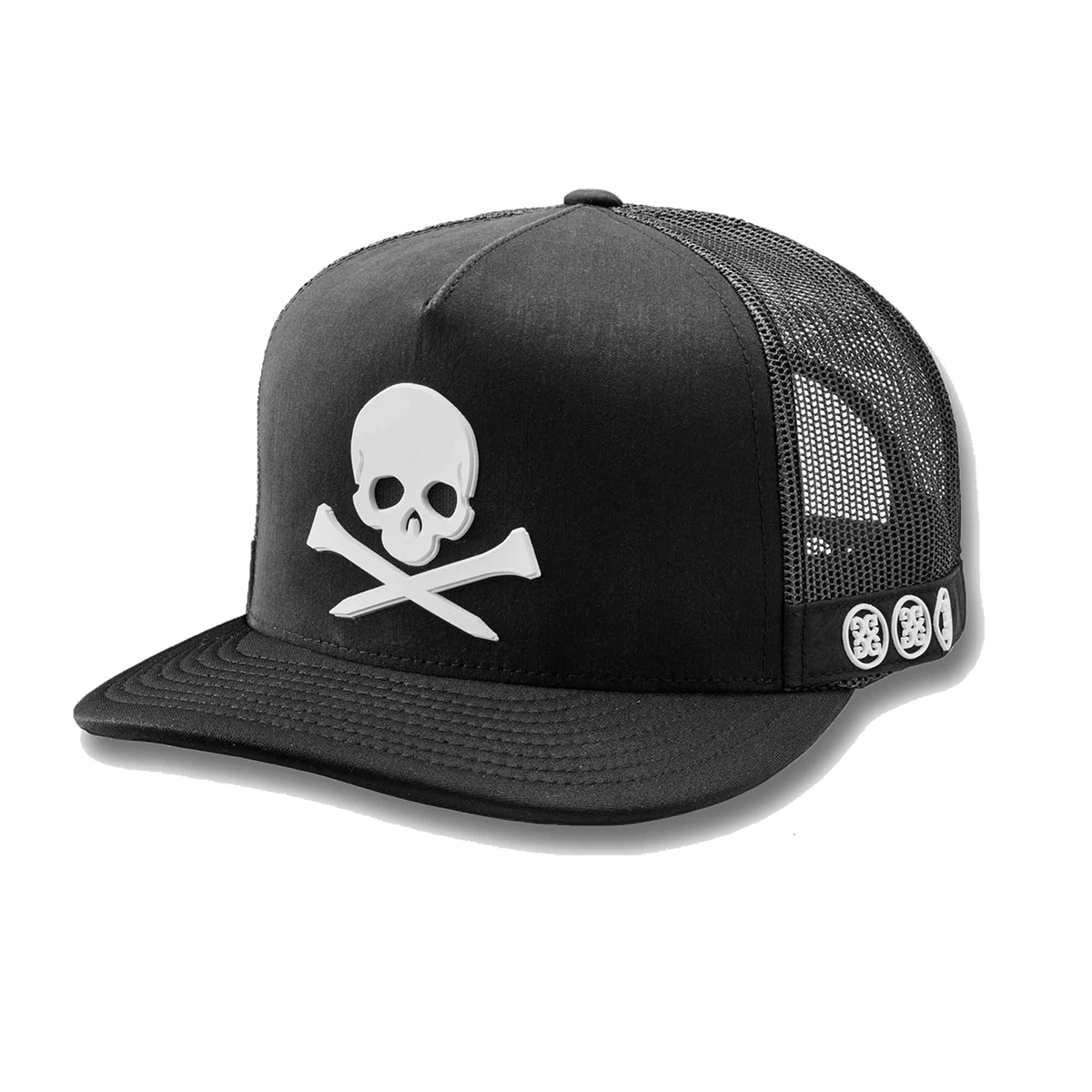 G/FORE Skull Trucker Snapback Hat Black PGA TOUR Superstore