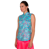 Alternate View 1 of Mint Julep Collection: Bold Lilly Print Sleeveless Top