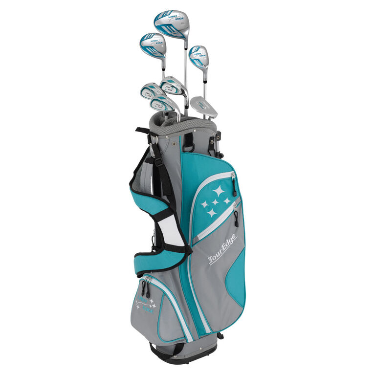Tour Edge Lady Edge Women's Half Complete Set Turquoise/White PGA