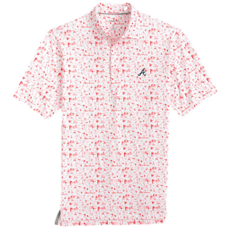 Johnnie O Atlanta Braves Ballpark Polo | PGA TOUR Superstore