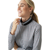 Alternate View 1 of Irregular Check Collection: Fay Houndstooth Quarter Zip Pull Over