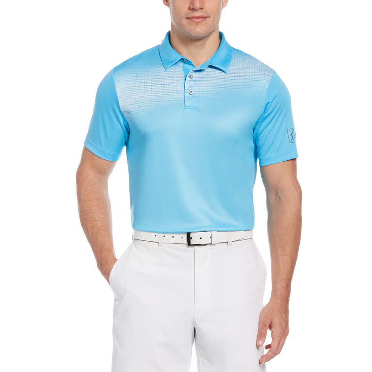 Amplified Space Dye Short Sleeve Golf Polo Shirt