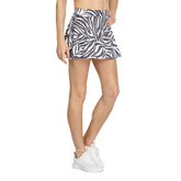 Alternate View 1 of Jungle Oasis Collection: Amethyst Zebra Print Flounce Pull-On 12.5&quot; Skort