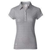 Alternate View 1 of Irregular Check Collection: Fay Mesh Short Sleeve Polo Shirt
