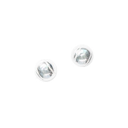 Silver Tennis Ball Earrings