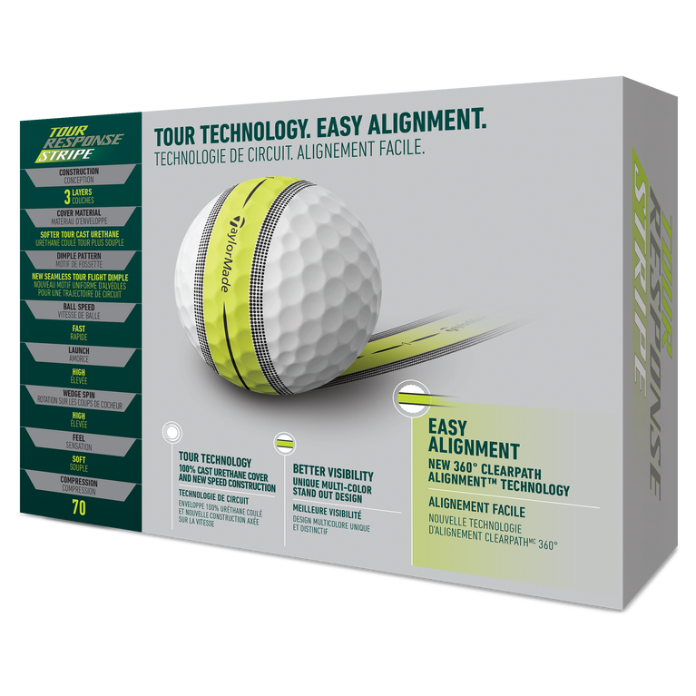 TaylorMade Tour Response Stripe 2023 Golf Balls PGA TOUR Superstore
