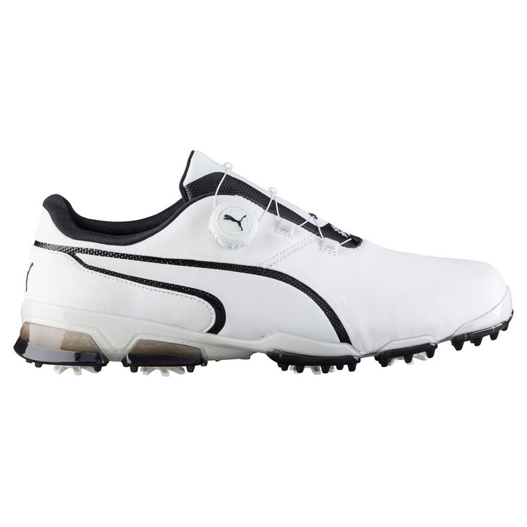 PUMA TITANTOUR Ignite Disc Men's Golf Shoe White/Black PGA TOUR