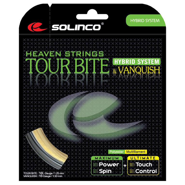 SOLINCO Tour Bite Vanquish Hybrid 16 Gauge Tennis String