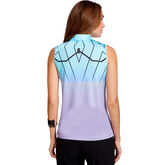Alternate View 1 of Oasis Collection: Cyber Ombre Print Sleeveless Key Hole Top