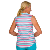 Alternate View 8 of Mint Julep Collection: Striped Sleeveless Polo Shirt