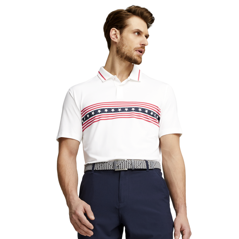 Volition Freedom Stripe Golf Polo