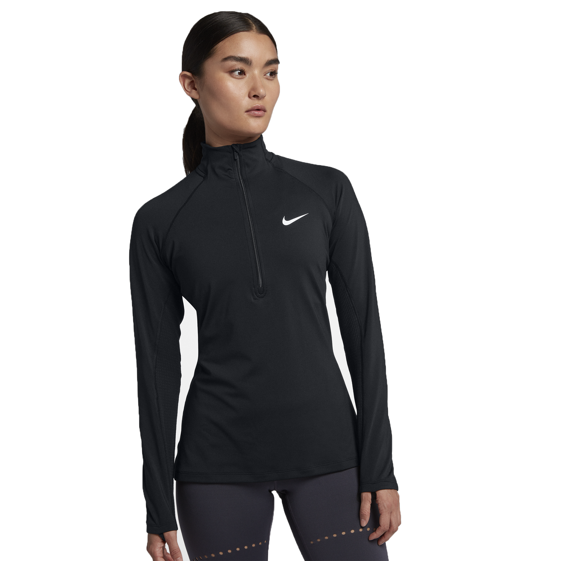 nike pro warm full zip