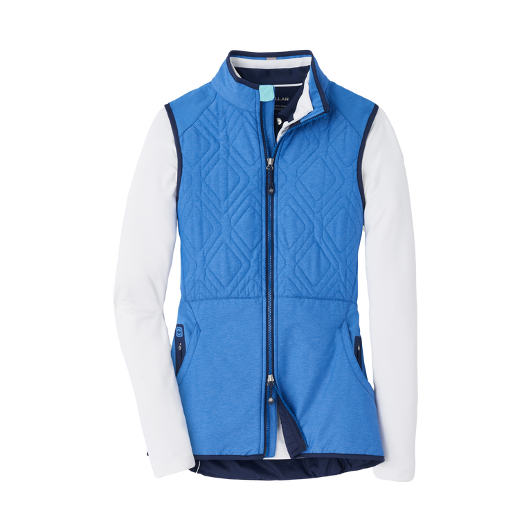 Women's White Grand Valley State Lakers Apex Compressible Quilted Vest